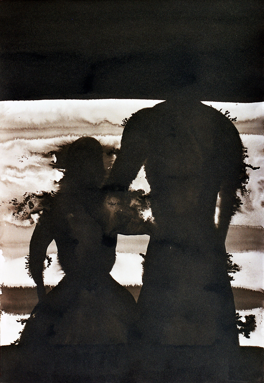 untitled (couple), 55,5 x 38,5 cm, ink on paper, 2005