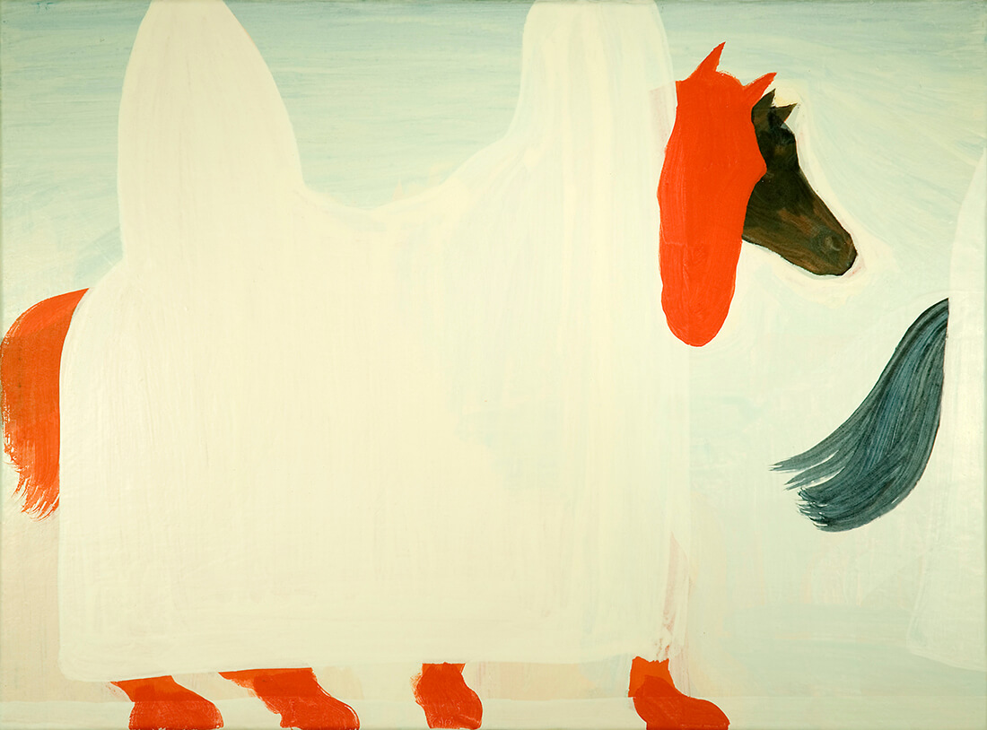 untitled (Procession, 60 x 80 cm, egg tempera on canvas, 2008