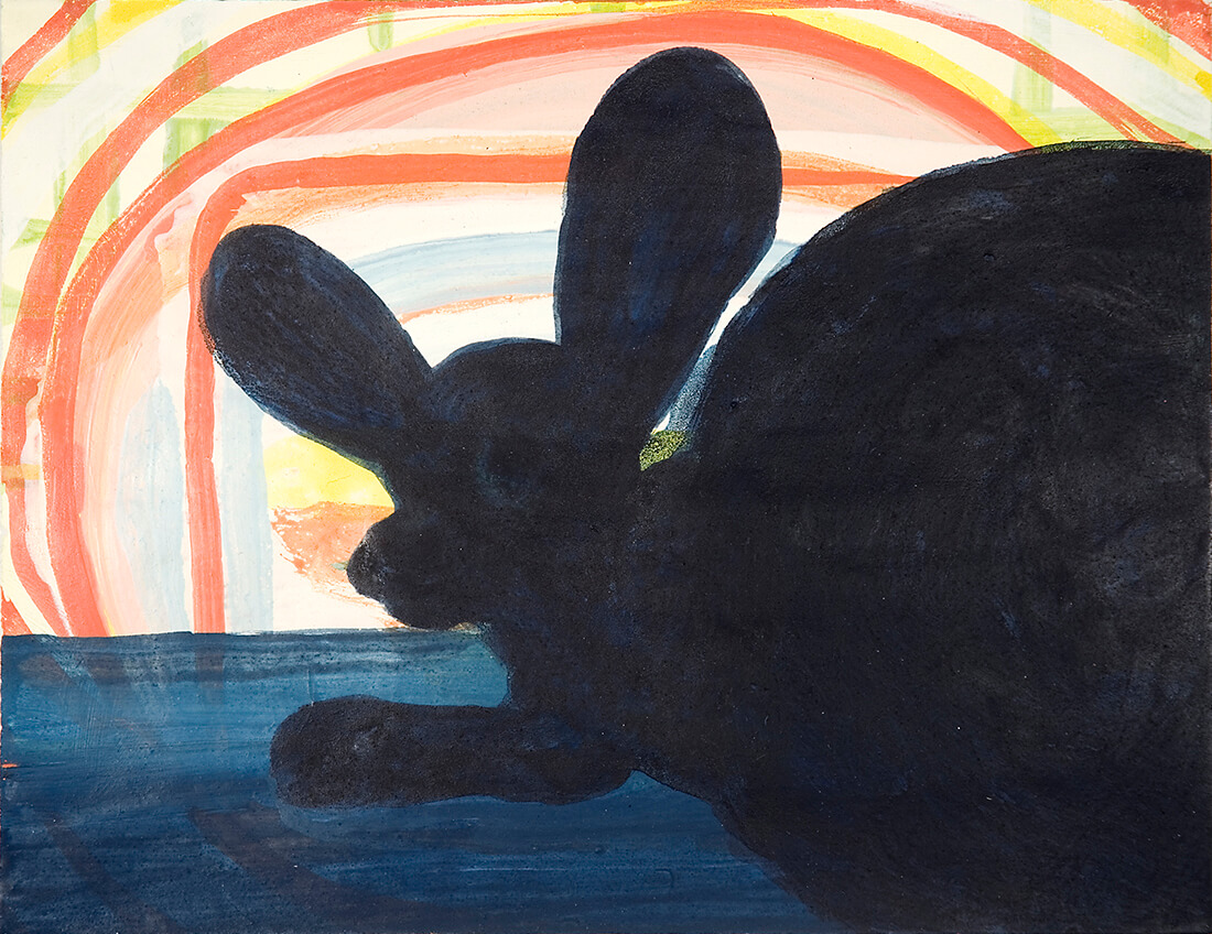 untitled (wallaby), 25 x 32.5 cm, egg tempera on paper, 2009