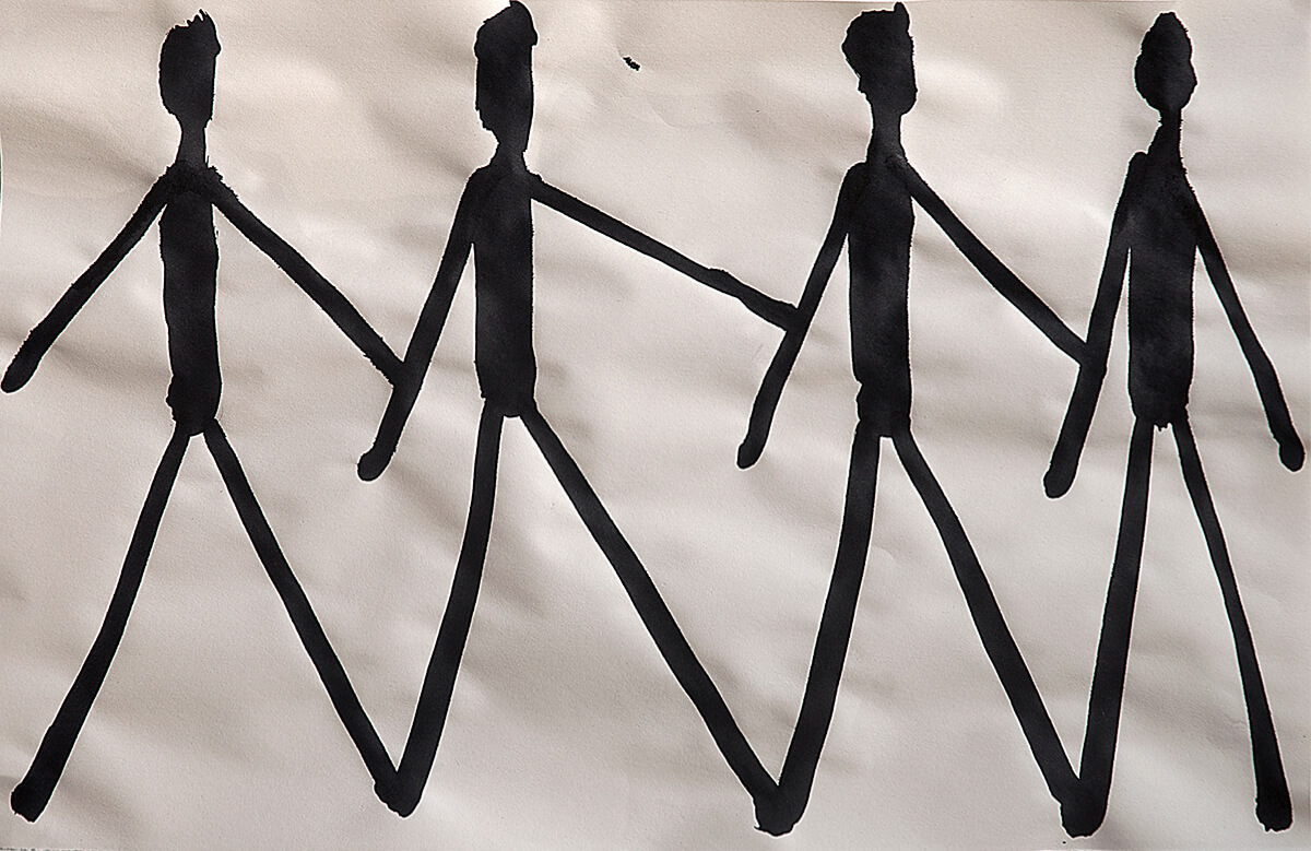 untitled (stick-figures), 32 x 49,8 cm, 2016