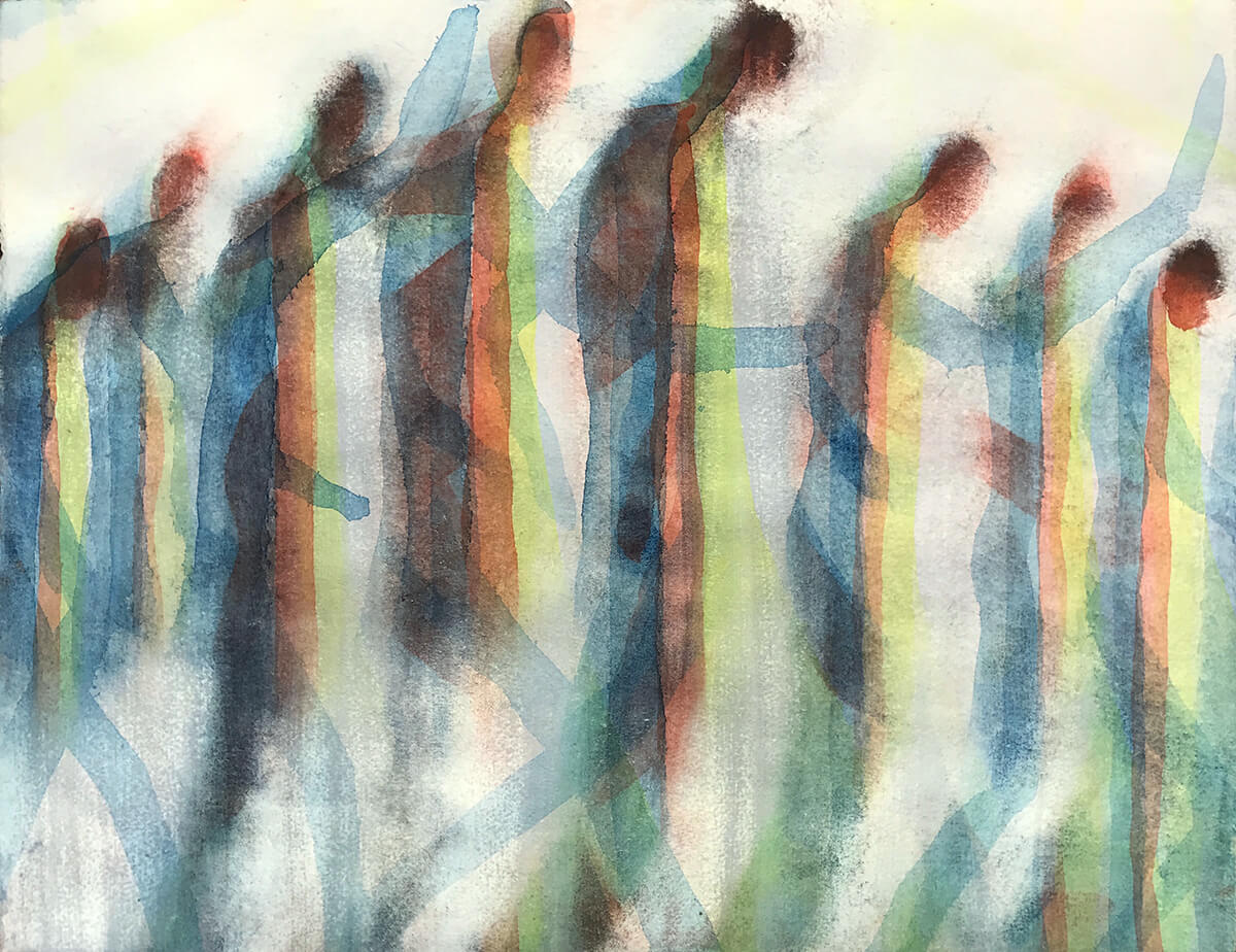 Untitled (walk), 2021, 25 x 32,5 cm